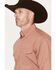 Image #2 - George Strait by Wrangler Men's Geo Print Long Sleeve Snap Stretch Western Shirt, Rust Copper, hi-res