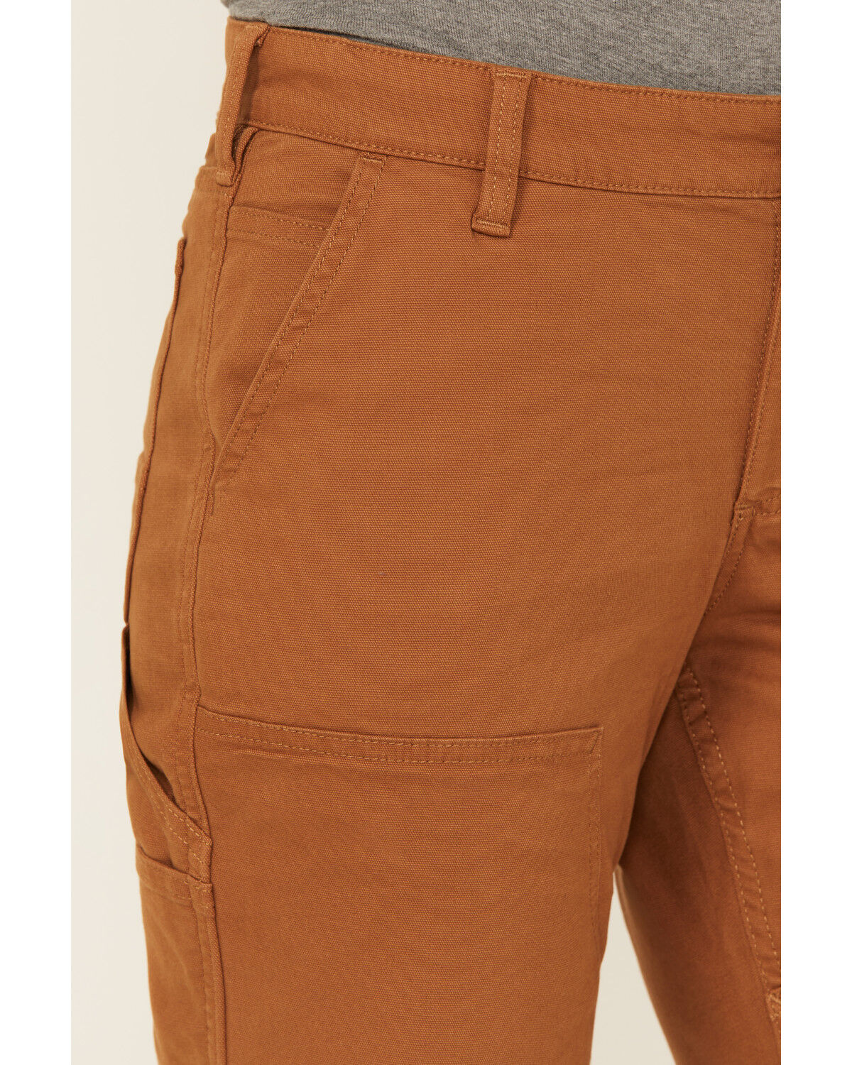 Image #2 - Carhartt Women's Rugged Flex® Double-Knee Relaxed Fit Canvas Work Pants, Brown, hi-res