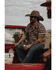 Image #1 - Cody James Men's Grit Plaid Print Short Sleeve Snap Western Shirt, Brown, hi-res