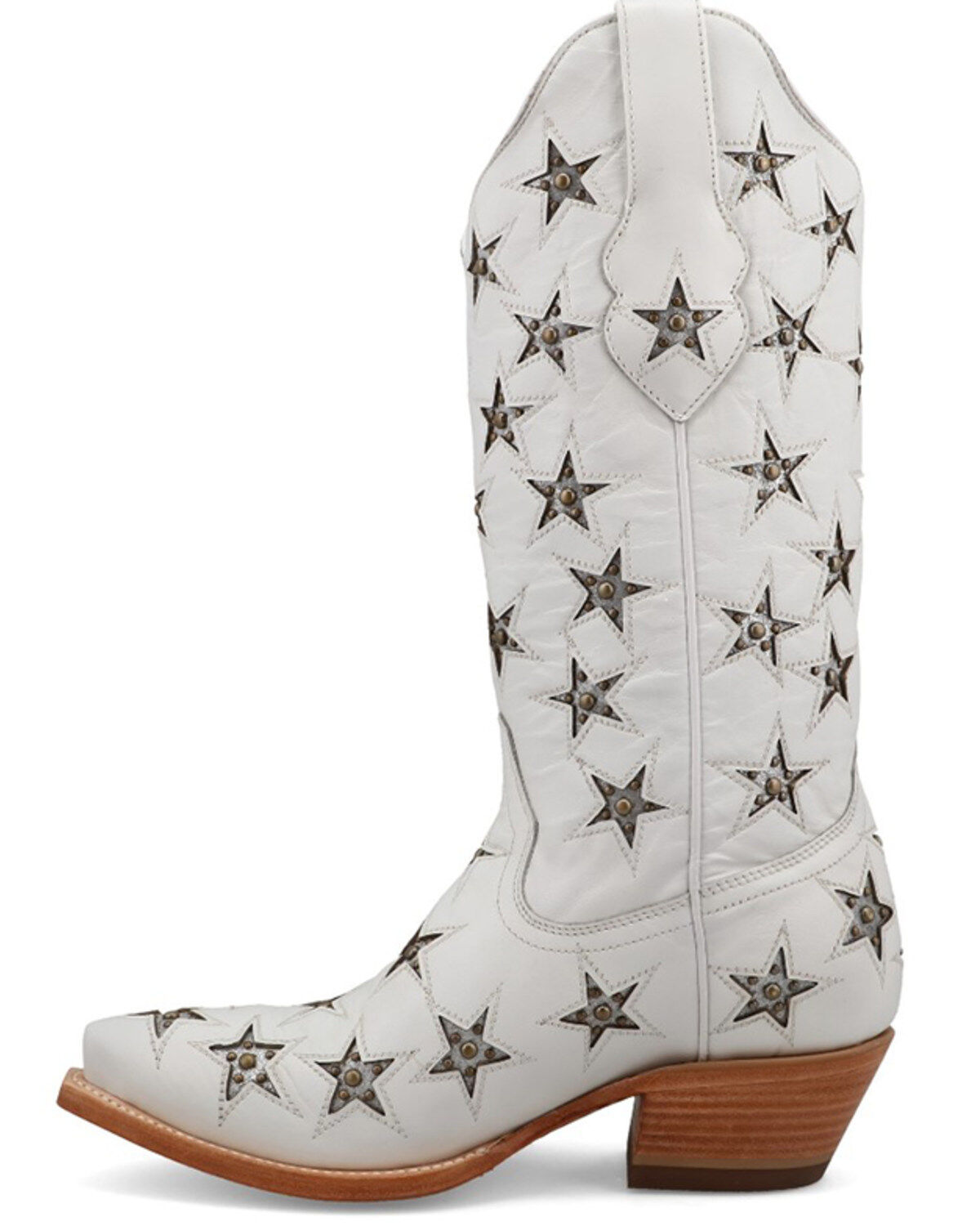 Product Name:  Black Star Women's Marfa Star Inlay Studded Western Boots - Snip Toe