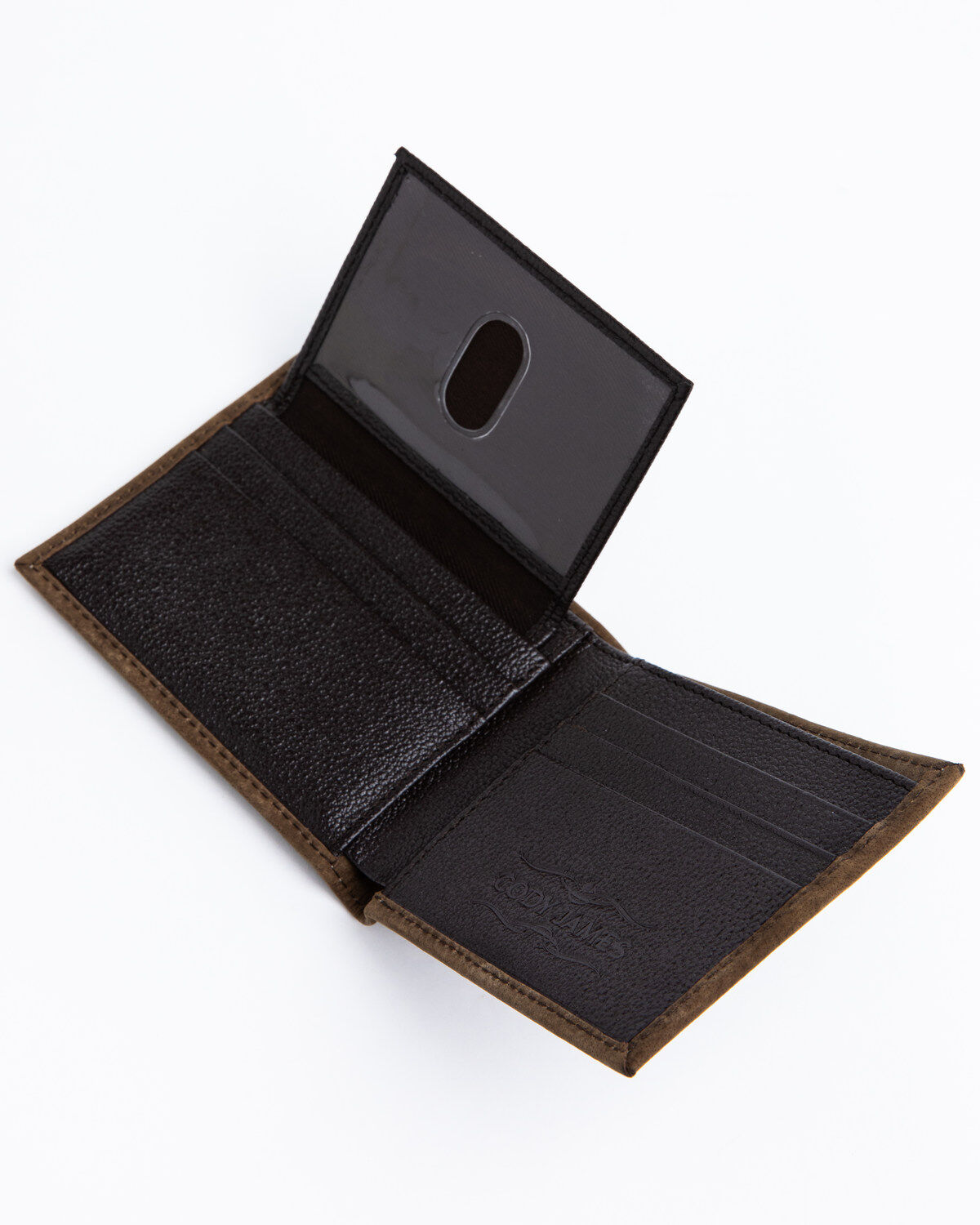 Image #3 - Cody James Men's Brown Horizontal Bi-Fold Leather Wallet, Brown, hi-res