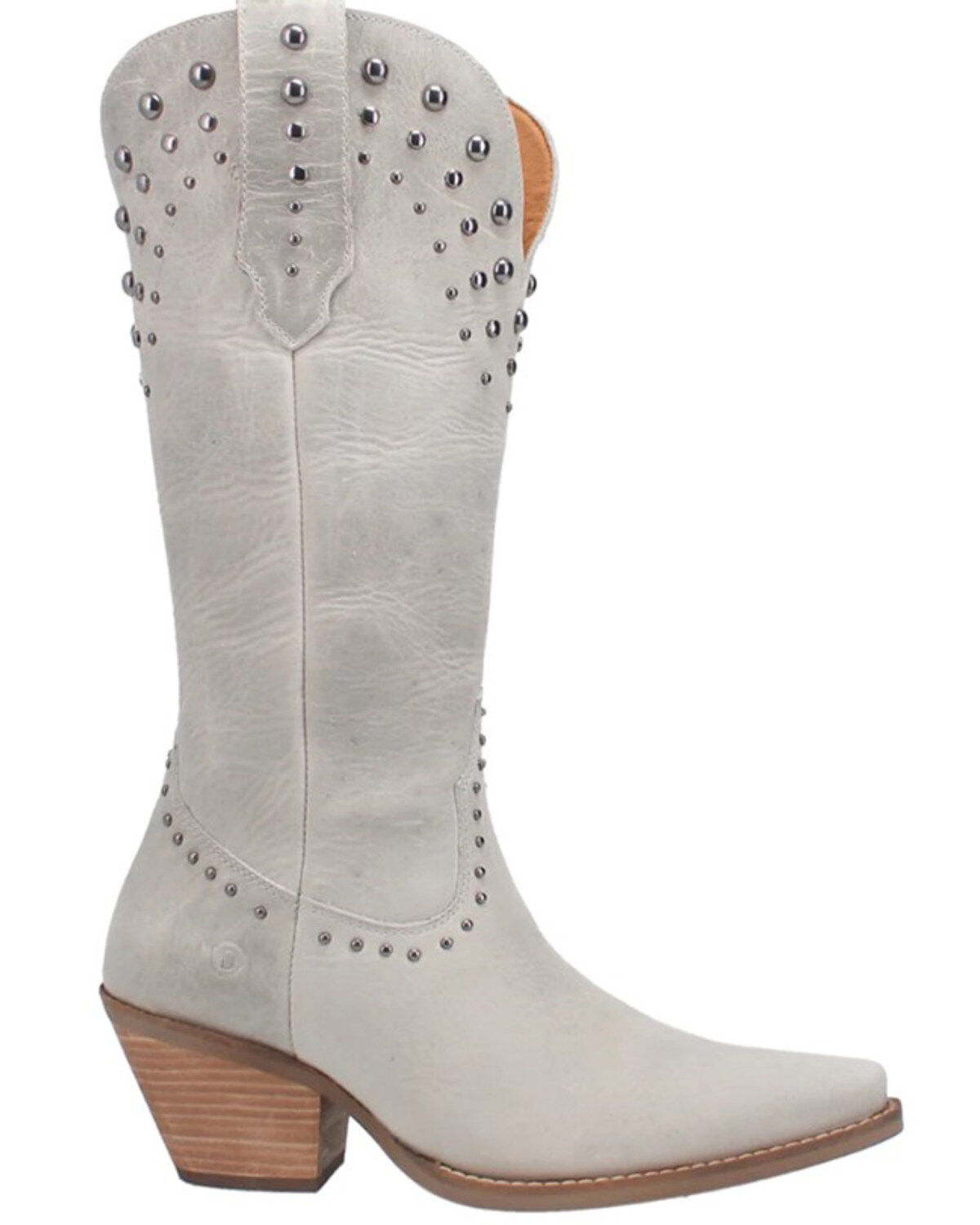 Image #2 - Dingo Women's Talkin Rodeo Western Boots - Snip Toe, Off White, hi-res