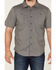 Brixton Men's Charter Solid Utility Button Down Western Shirt , Grey, hi-res