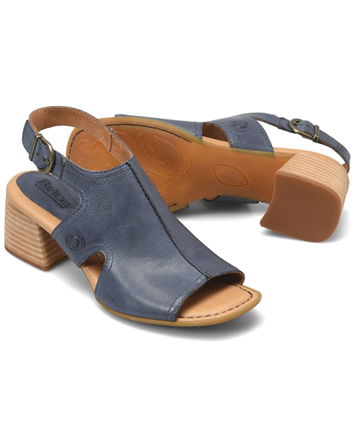 Image #4 - Born Women's Swinton Sandals, Navy, hi-res