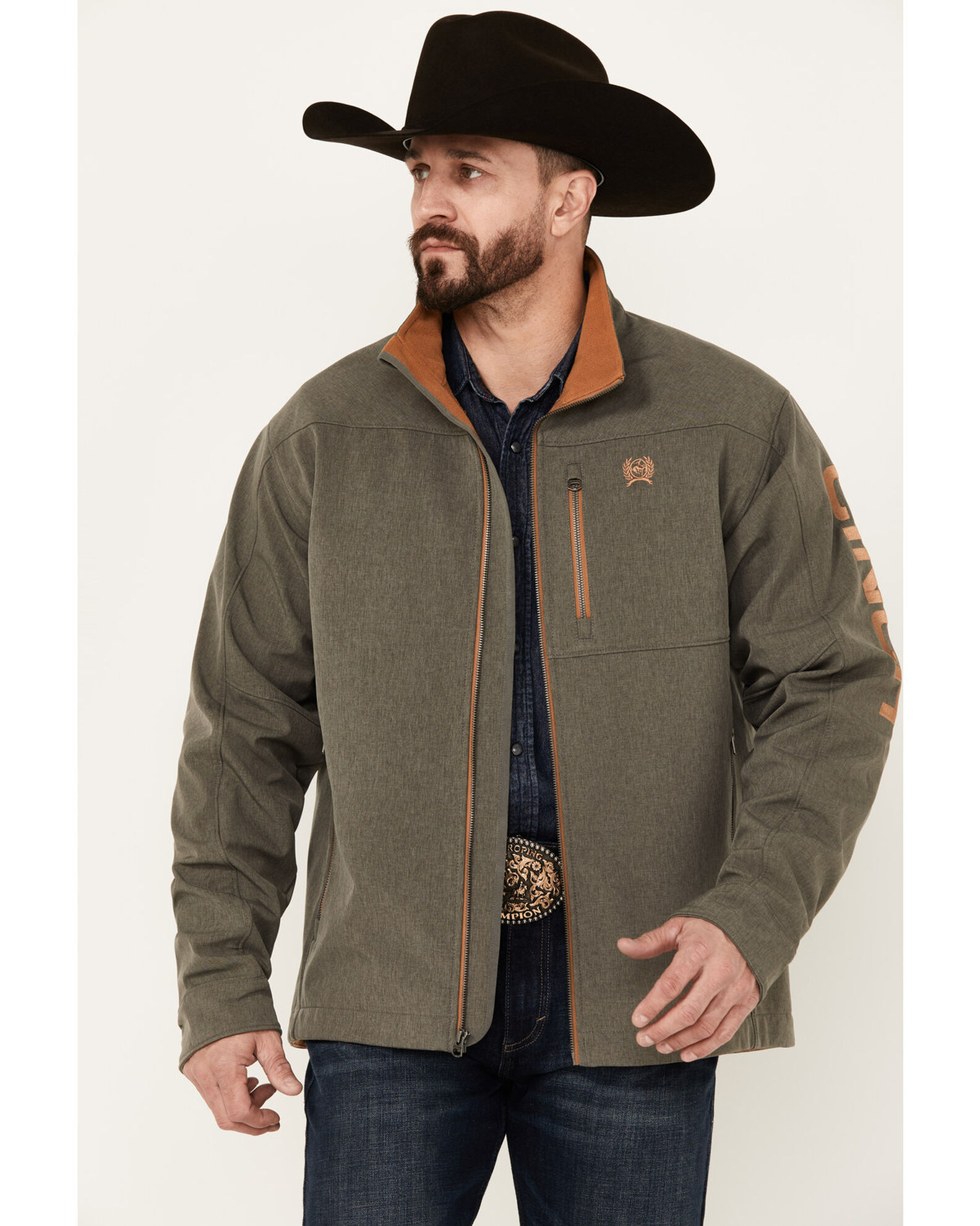 Cinch bonded softshell jacket top