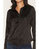 Image #3 - Shyanne Women's Roberta Long Sleeve Fringe Satin Button-Down Western Shirt, Black, hi-res