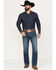 Cinch Men's Grant Medium Stonewash Relaxed Boot Performance Stretch Denim Jeans, Indigo, hi-res
