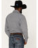 Cowboy Hardware Men's Twisted Geo Print Long Sleeve Western Snap Shirt, White, hi-res