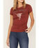 Idyllwind Women's Wild Spirit Graphic Trustie Tee, Brandy Brown, hi-res