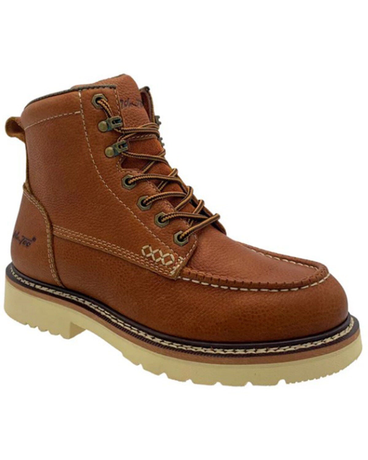 AdTec Men's 6" Apex Moc Work Boots - Composite Toe, Brown, hi-res