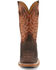 Justin Men's Caddo Brown Stone Western Boots - Broad Square Toe, Brown, hi-res