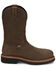 Image #2 - Justin Men's Carbide Waterproof Work Boots - Steel Toe, Brown, hi-res