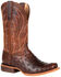 Image #1 - Durango Men's Chestnut Full-Quill Ostrich Western Boots - Square Toe, , hi-res