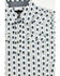 Image #2 - Cody James Infant Boys' Striped Geo Print Short Sleeve Snap Onesie, White, hi-res