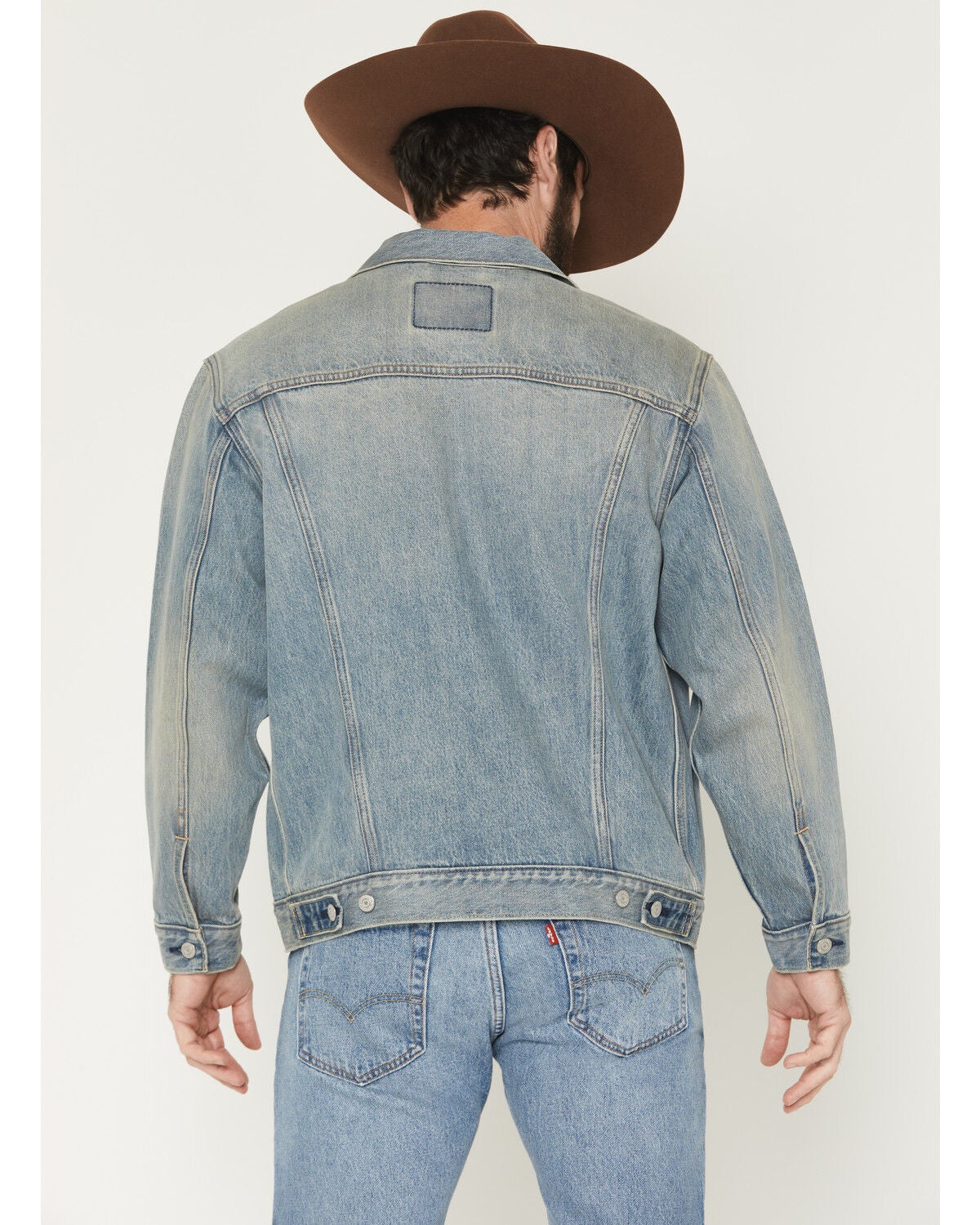 Image #4 - Levi's Men's Wherever You Are Light Wash Relaxed Fit Trucker Jacket, Light Medium Wash, hi-res