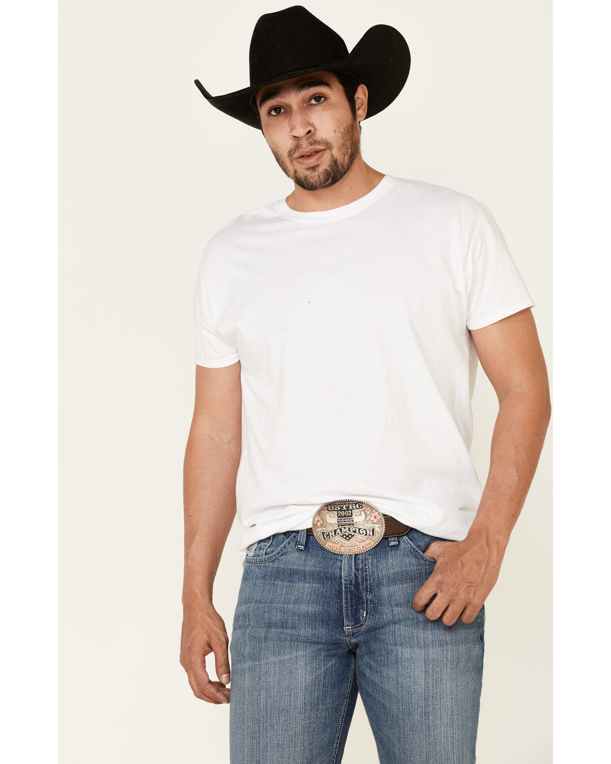 Image #2 - Cinch Men's Silver Label Performance Stretch Slim Straight Jeans, Indigo, hi-res