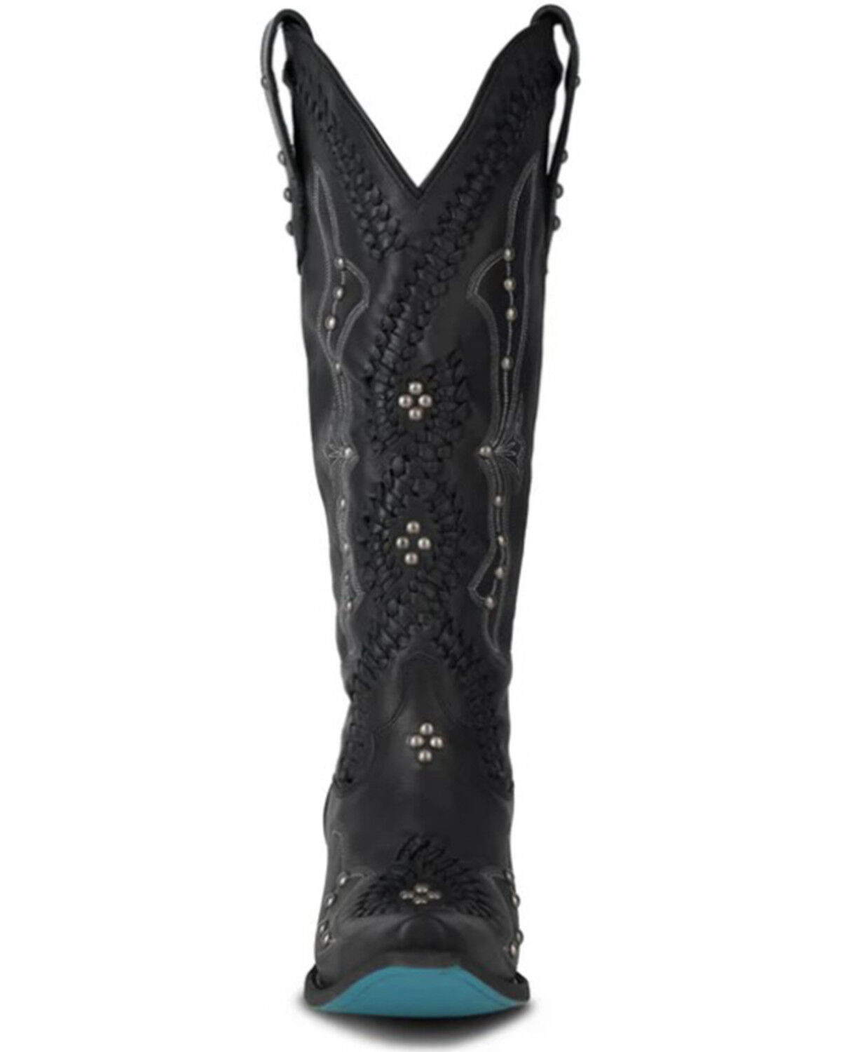 Image #4 - Lane Women's Cossette Tall Western Boots - Snip Toe, Jet Black, hi-res
