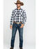 Image #6 - Pendleton Men's White Frontier Large Plaid Long Sleeve Snap Western Shirt, White, hi-res