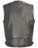 Image #2 - Milwaukee Leather Men's Zipper Front Super Utility Multi Pocket Vest - 3X, Black, hi-res