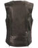 Image #2 - Milwaukee Leather Women's Lightweight Crinkle Snap Front Vest - 3X, Black/purple, hi-res