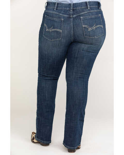 Image #1 - Wrangler Women's Dark Wash Bootcut Jeans - Plus, Indigo, hi-res