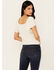 Image #4 - Idyllwind Women's Tern Flutter Sleeve Tie Front Top, Ivory, hi-res