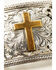 Cody James Men's Filigree Cross Buckle, Silver, hi-res
