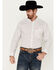 Image #1 - Ariat Men's Kade Geo Print Long Sleeve Button-Down Western Shirt, White, hi-res