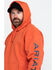 Image #5 - Ariat Men's Volcanic Heather Rebar Graphic Hooded Work Sweatshirt , Heather Orange, hi-res