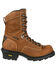 Image #2 - Georgia Boot Men's Waterproof Logger Work Boots - Round Toe, Brown, hi-res