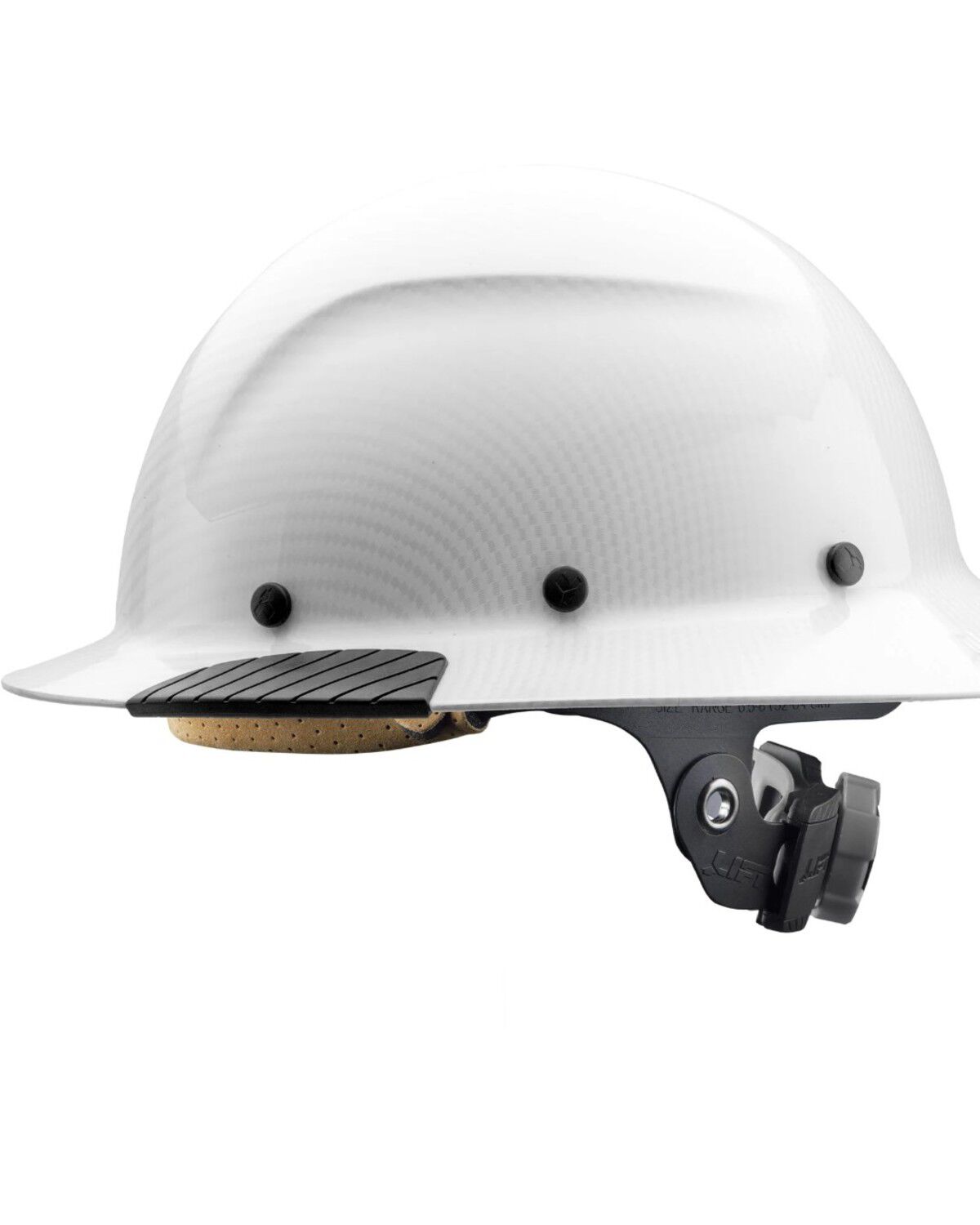 Image #1 - Lift Safety DAX White Carbon Fiber Resin Full Brim Hard Hat, White, hi-res