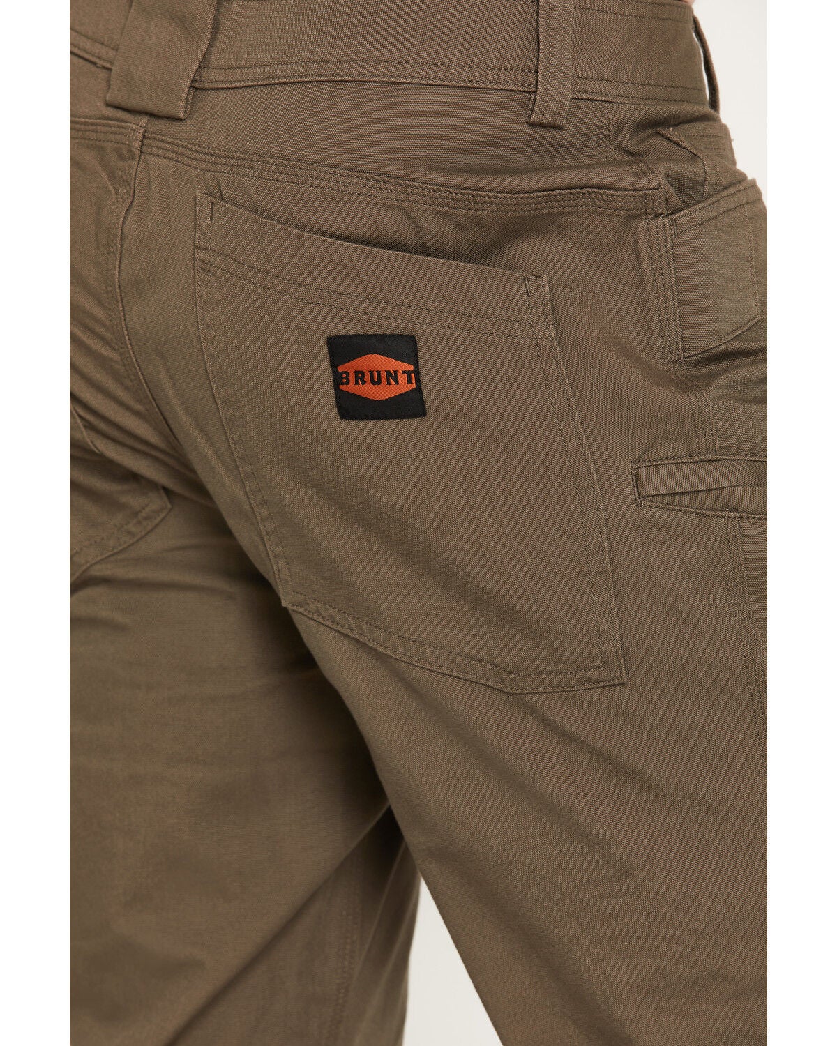 Image #4 - Brunt Workwear Men's Torra Water Resistant Articulated Knee Stretch Work Pants, Brown, hi-res
