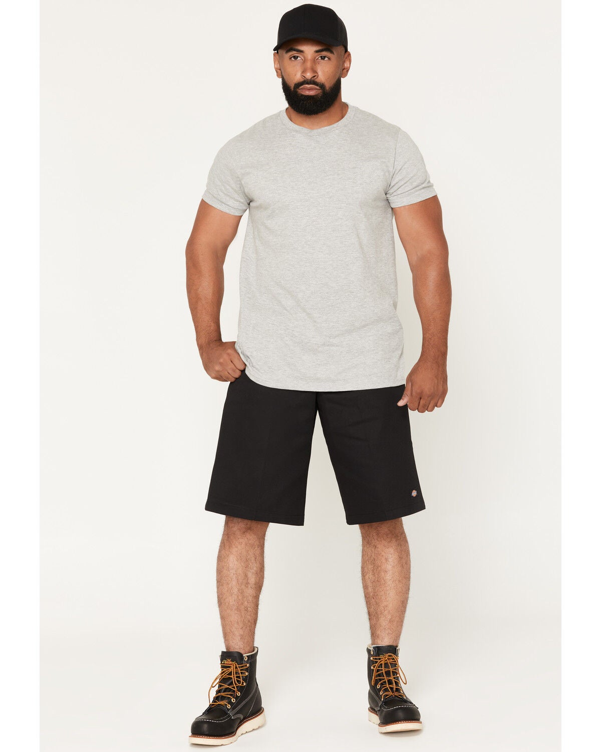 Dickies Men's 13" Loose Fit Multi-Use Pocket Work Shorts, Black, hi-res