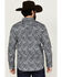Image #4 - Moonshine Spirit Men's Crossing Paisley Print Long Sleeve Pearl Snap Western Shirt, Navy, hi-res