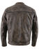 Image #2 - Milwaukee Leather Men's Distressed Concealed Carry Leather Motorcycle Jacket - 5X, Black, hi-res