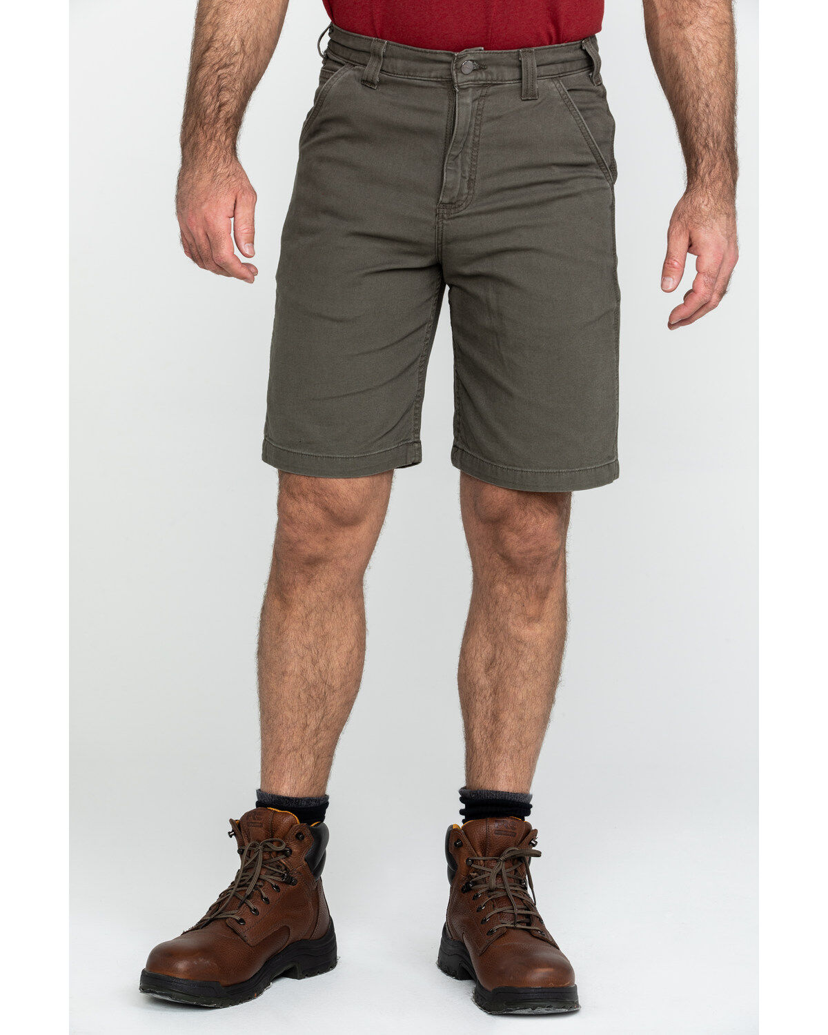 Image #1 - Carhartt Men's Charcoal 10" Rugged Flex Rigby Work Shorts, , hi-res