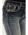Grace in LA Women's Dark Wash Mid Rise Bootcut Jeans, Dark Wash, hi-res