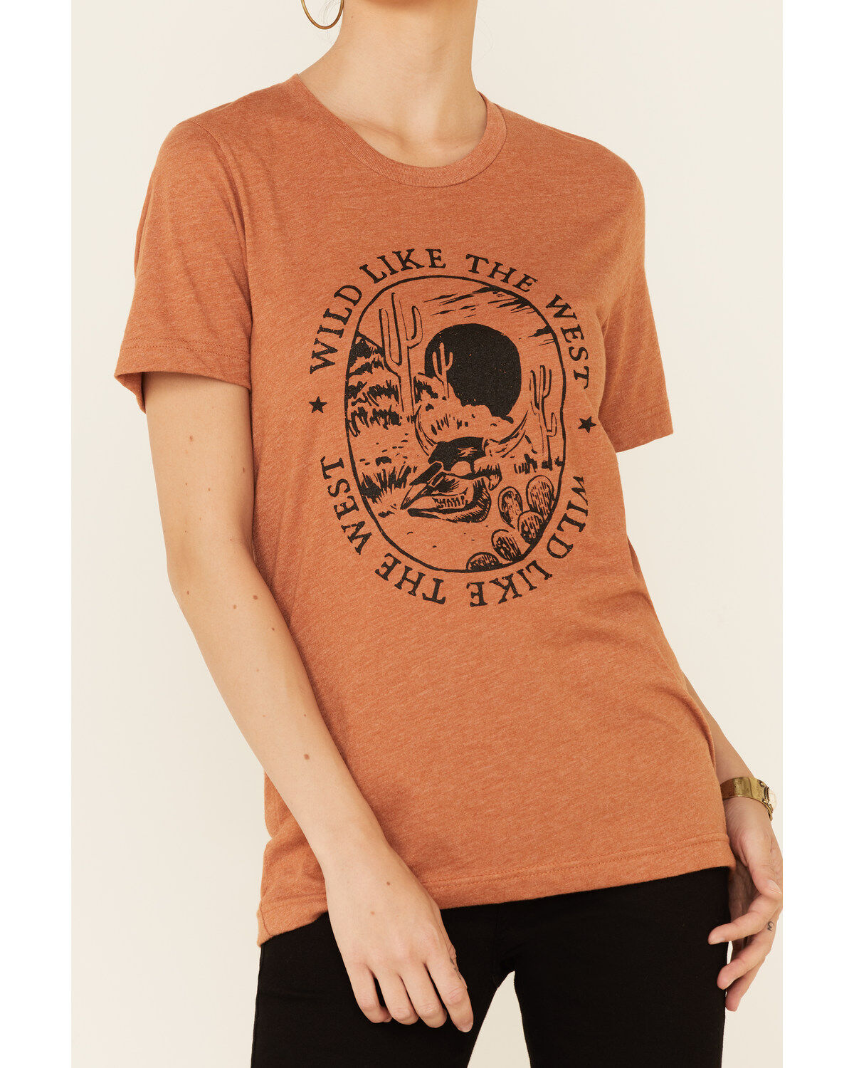 Image #3 - Ali Dee Women's Heather Autumn Wild Like The West Graphic Short Sleeve Tee , , hi-res