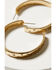 Image #2 - Shyanne Women's Statement Hoop Earrings, Gold, hi-res