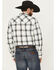 Image #4 - Wrangler Retro Men's Plaid Print Long Sleeve Snap Western Shirt, White, hi-res