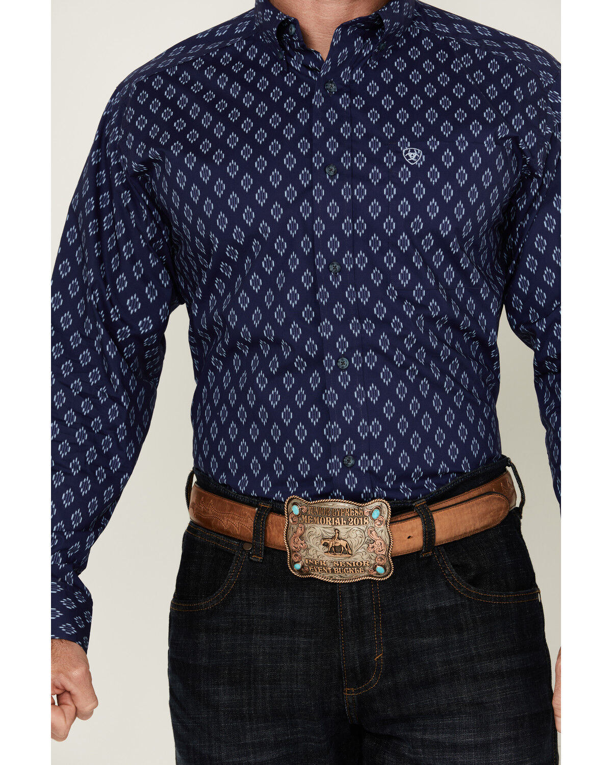 Product Name:  Ariat Men's Cade Medallion Print Long Sleeve Button-Down Western Shirt