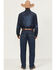 Image #3 - Cinch Men's Sawyer Dark Wash Loose Bootcut Stretch Denim Jeans, Indigo, hi-res