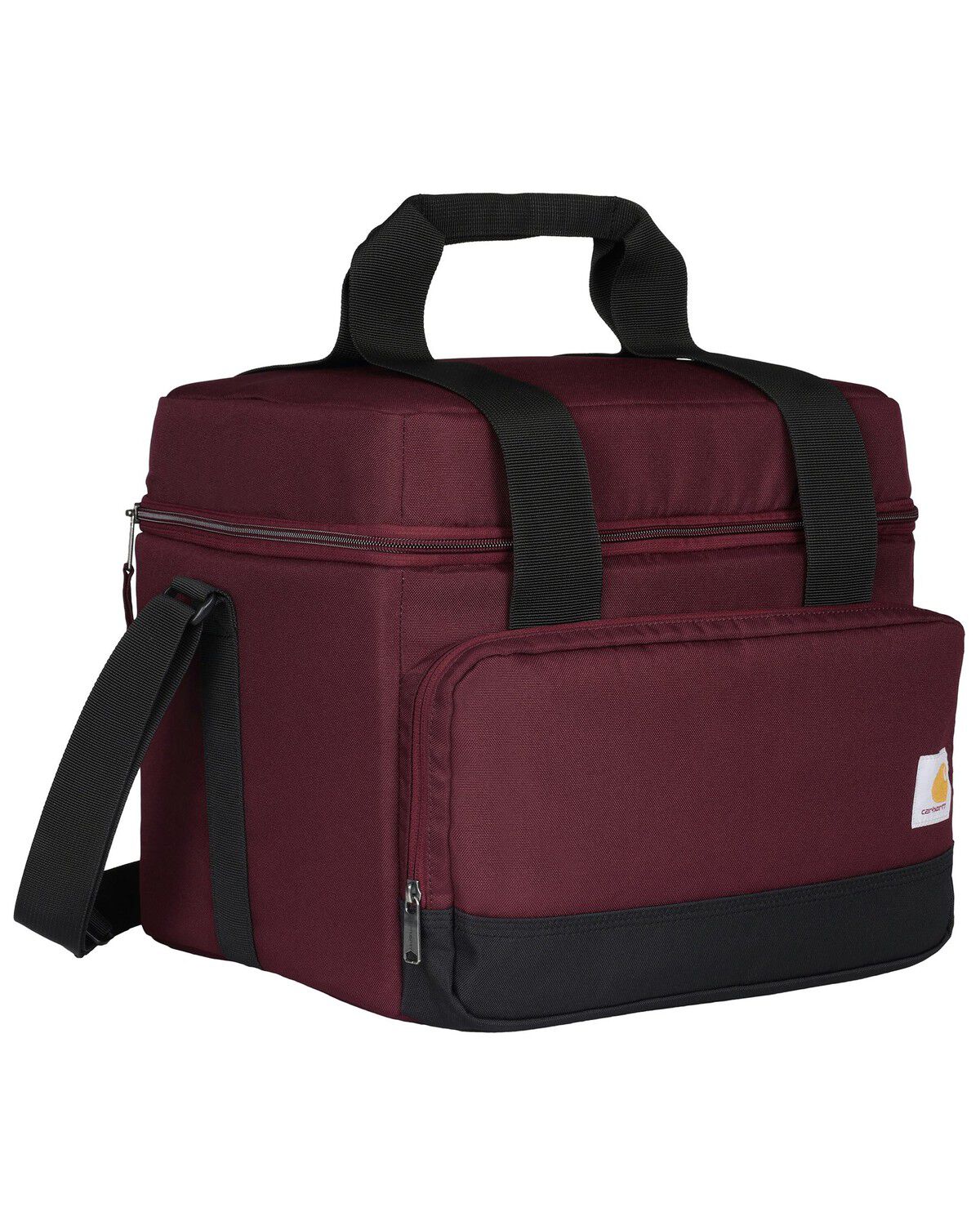 Image #2 - Carhartt Insulated 24 Can Two Compartment Cooler, Wine, hi-res