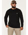 Image #2 - Carhartt Men's Camo Badge Long Sleeve Graphic Work T-Shirt, Black, hi-res