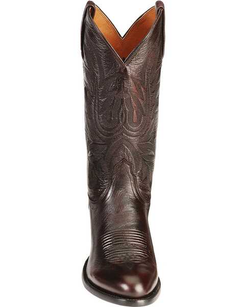 Lucchese Men's Embroidered Western Boots, Black Cherry, hi-res