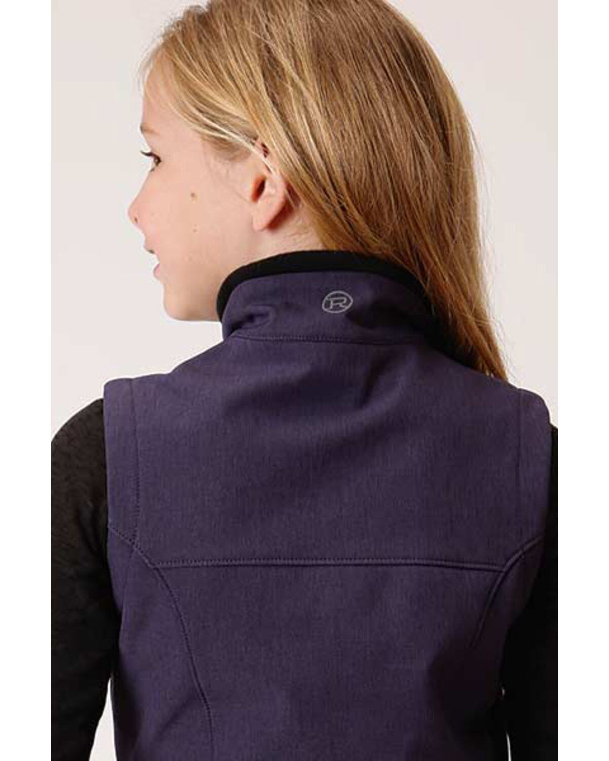 Image #2 - Roper Girls' Softshell Fleece Vest, , hi-res