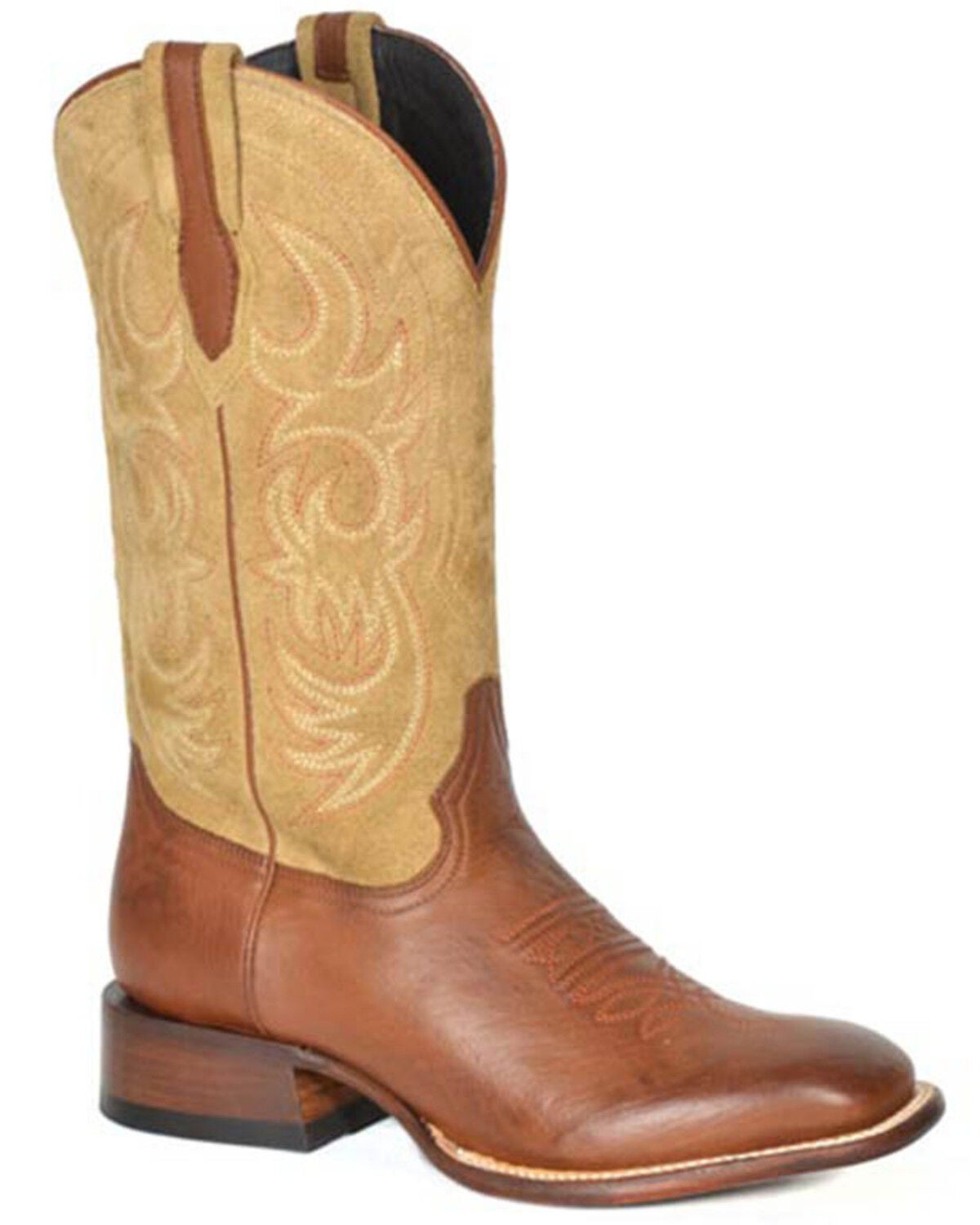 Stetson Men's Jasper Tall Western Boots - Broad Square Toe, Brown, hi-res