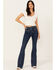 Image #1 - Idyllwind Women's La Vista Dark Wash Legend High Rise Bootcut Comfort Stretch Denim Jeans, Medium Wash, hi-res