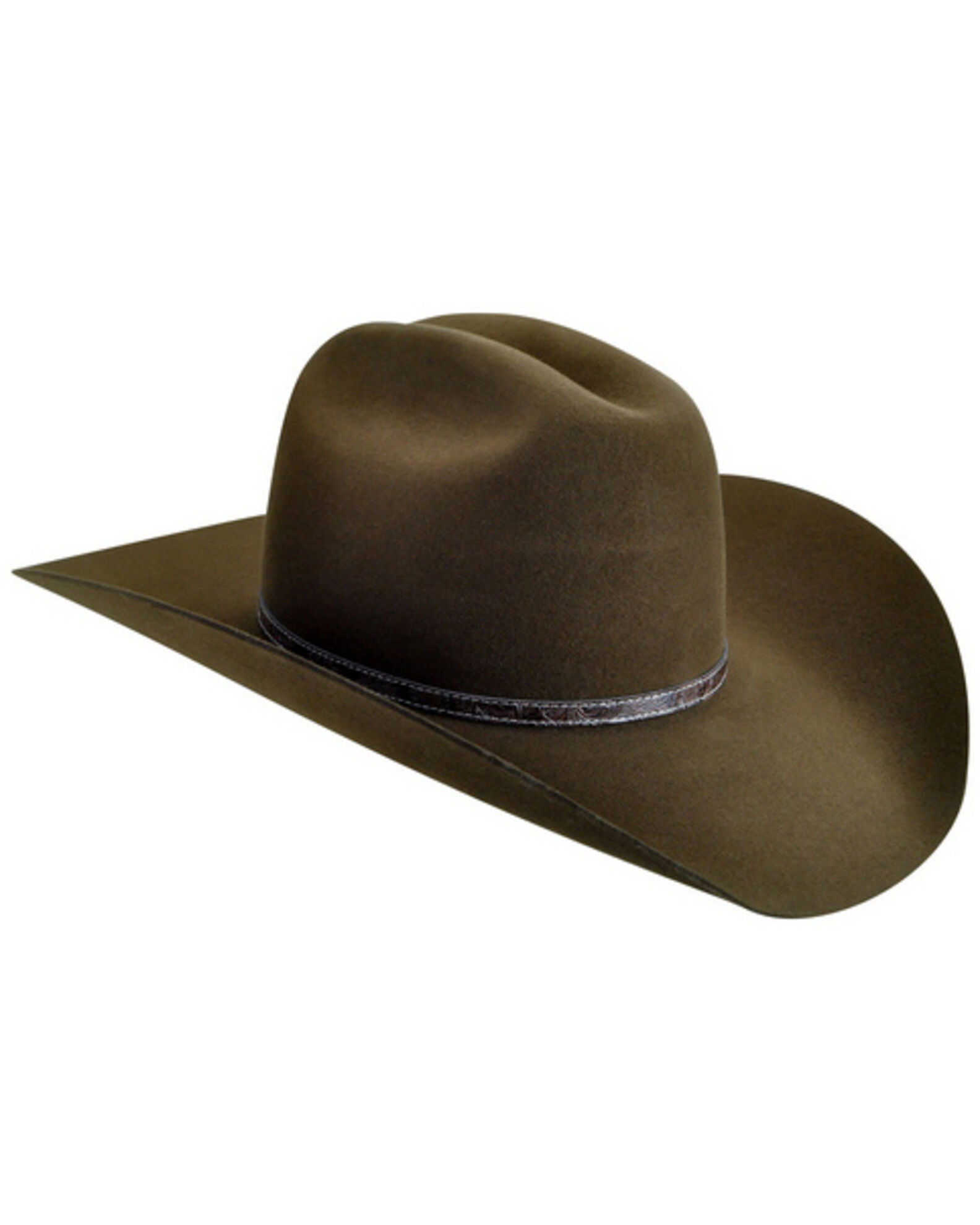 Image #2 - Bailey Men's Roderick 3X Premium Wool Felt Cowboy Hat, Brown, hi-res