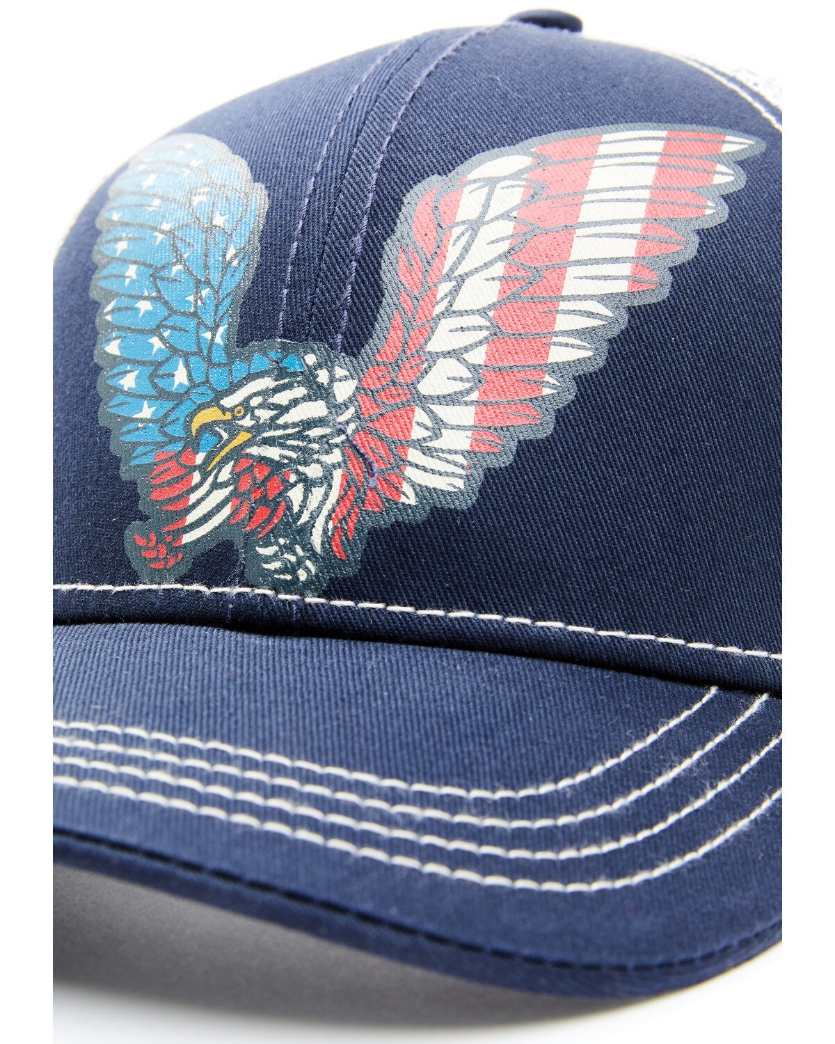 Image #2 - Moonshine Spirit Men's American Eagle Mesh-Back Ball Cap, Navy, hi-res